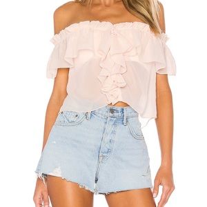 House of Harlow 1960 Garrett Top Blush